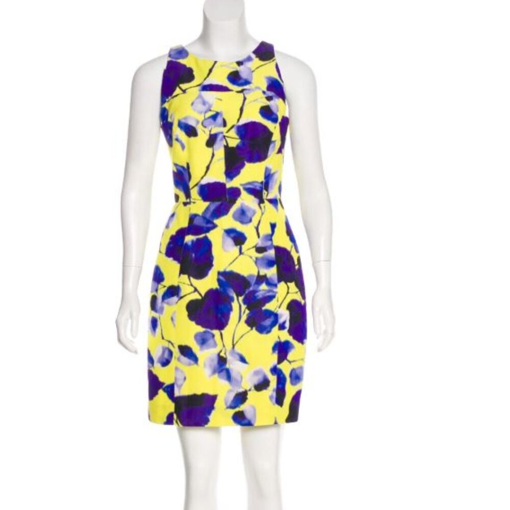 Milly Floral bodycon pencil Sleeveless Mini Dress Size: M US 6